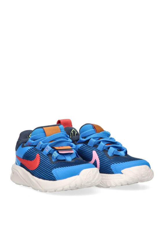 Deportivas Running Niño Suela Plana - Modelo Dz7578 Azul 2/6