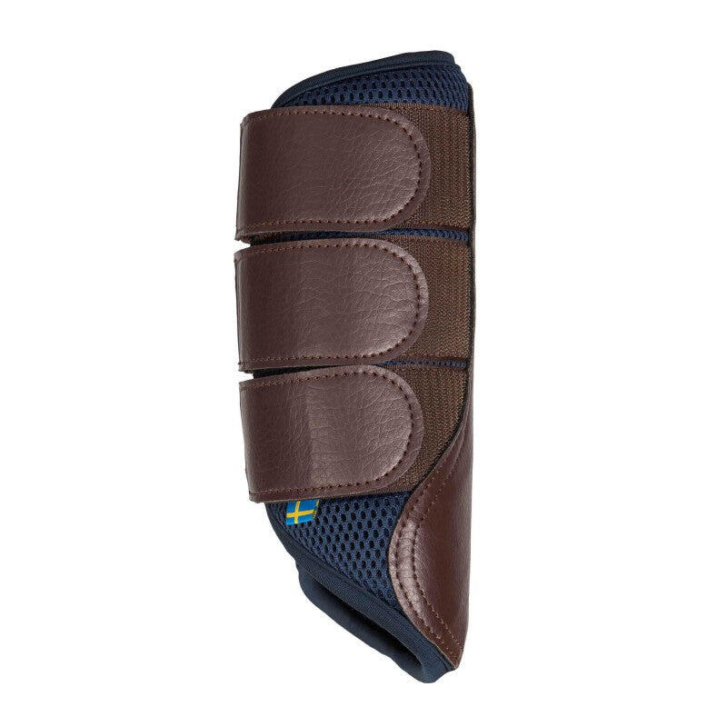 Back On Track - Guêtres Fermées Airflow 3d Mesh - Back On Track - Guêtres Cheval - Bleu|marron - 48 Xl - Decathlon
