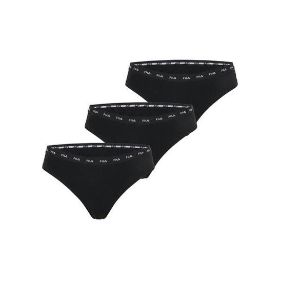 Lot de 3 strings femme uni