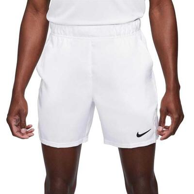 Shorts NikeCourt Dri-FIT Victory 7 pollici per uomo bianco/nero taglia XS