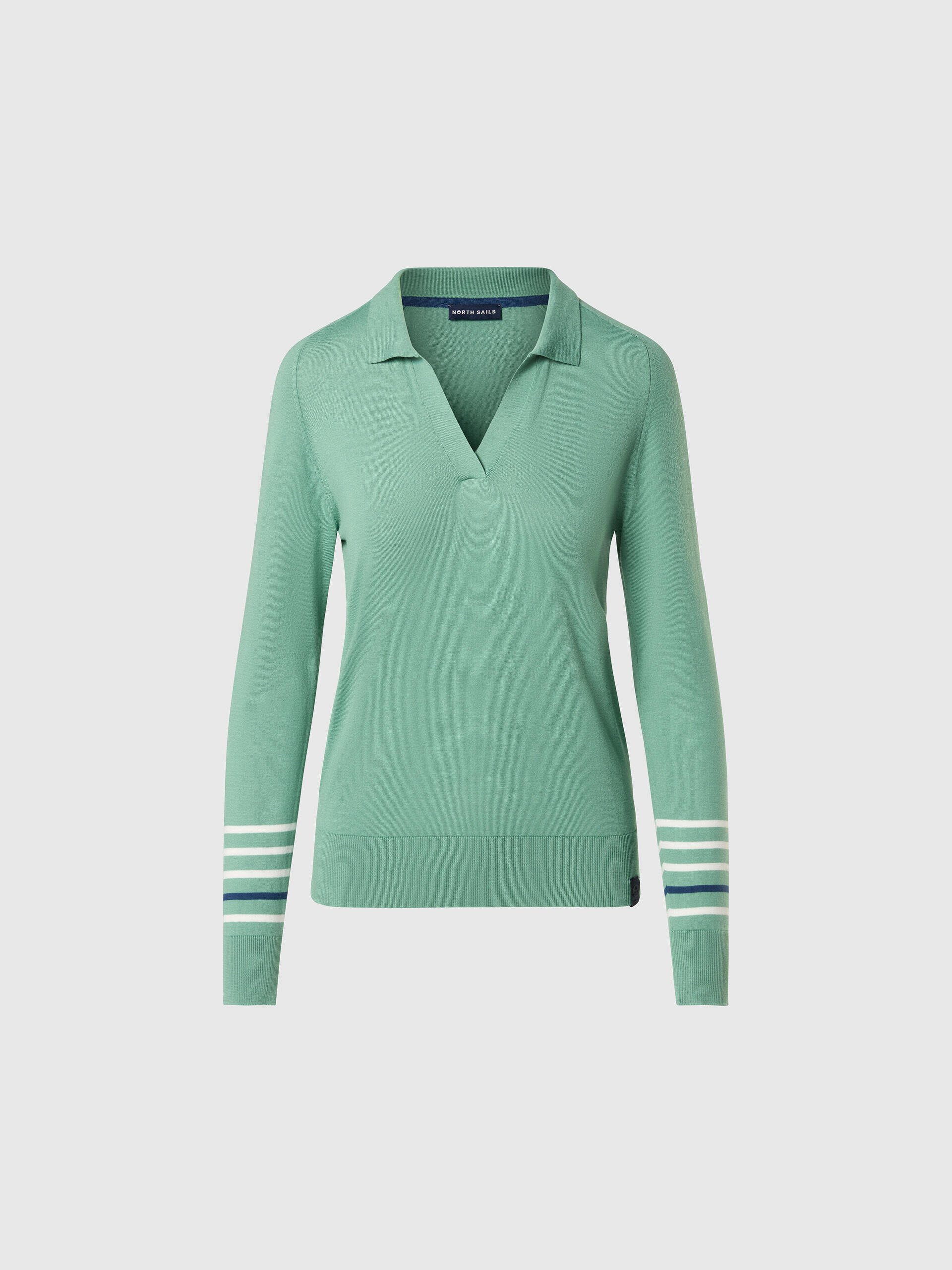 Jersey con escote en V aloe vera para mujer 3/3