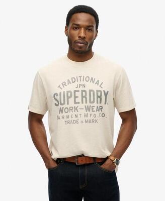 Arbeits-T-Shirt aus Baumwolle von SUPERDRY