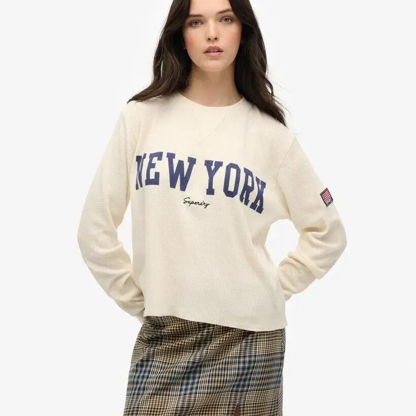 Women's patterned sweatshirt Superdry Athletic Essential