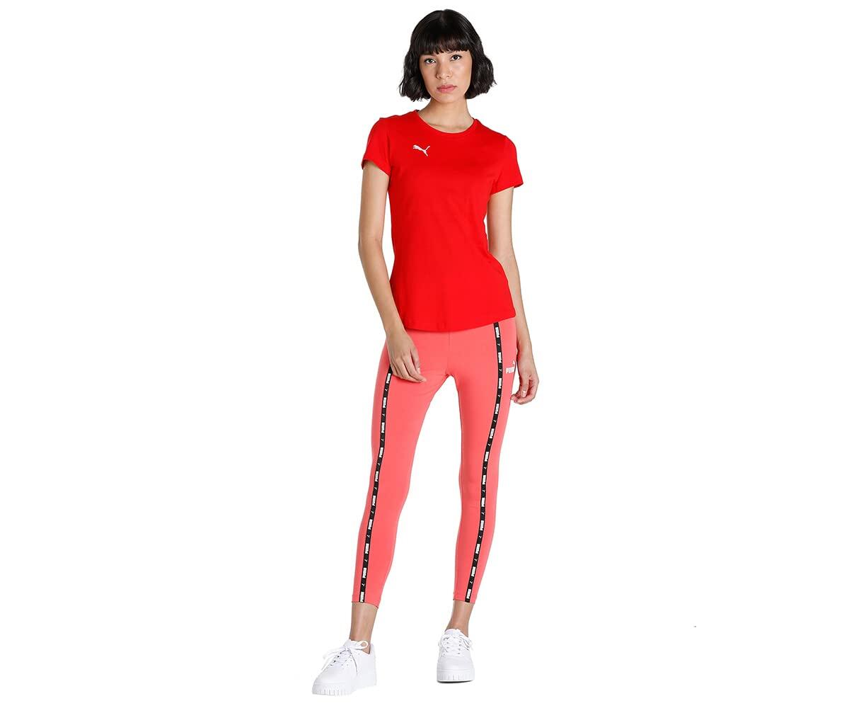 T-shirt décontracté Puma Teamgoal 23 W - Rouge Puma, 100% coton XS 5/7
