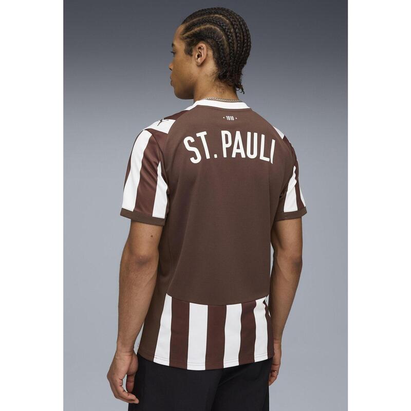 Męska koszulka domowa FC St. Pauli 25/26 PUMA Espresso Brown White