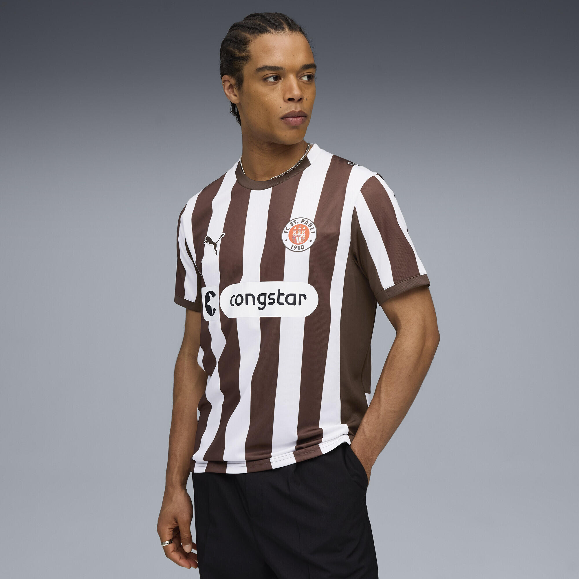 T-shirt homem leve respirável Fc St. Pauli 25/26 Heimtrikot PUMA 2/7