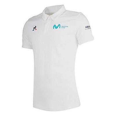 Le coq sportif polo ss presentatie katoen. heren t-shirt. wit (optisch wit). m