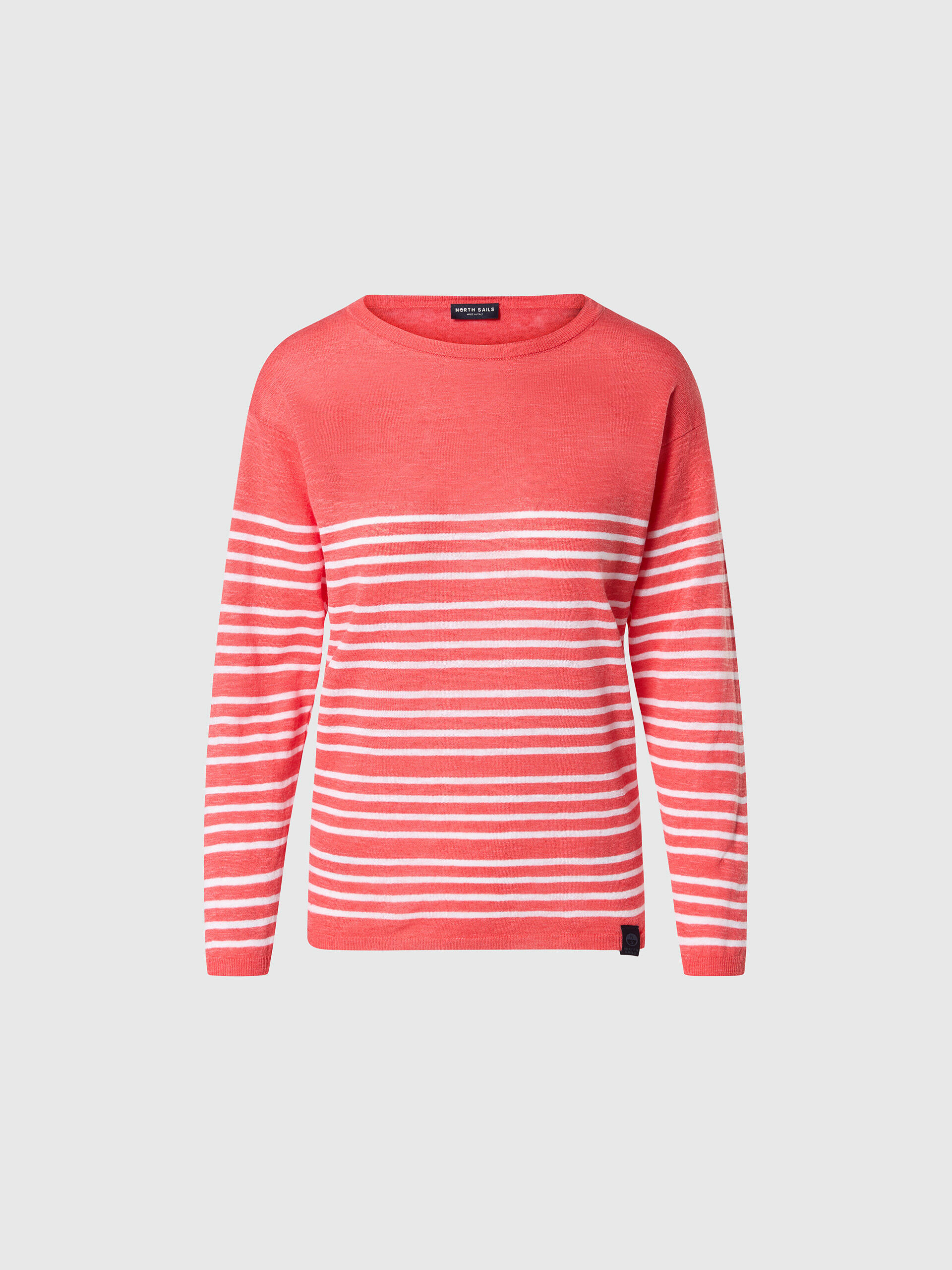 Jersey de rayas con cuello redondo para mujer 3/3
