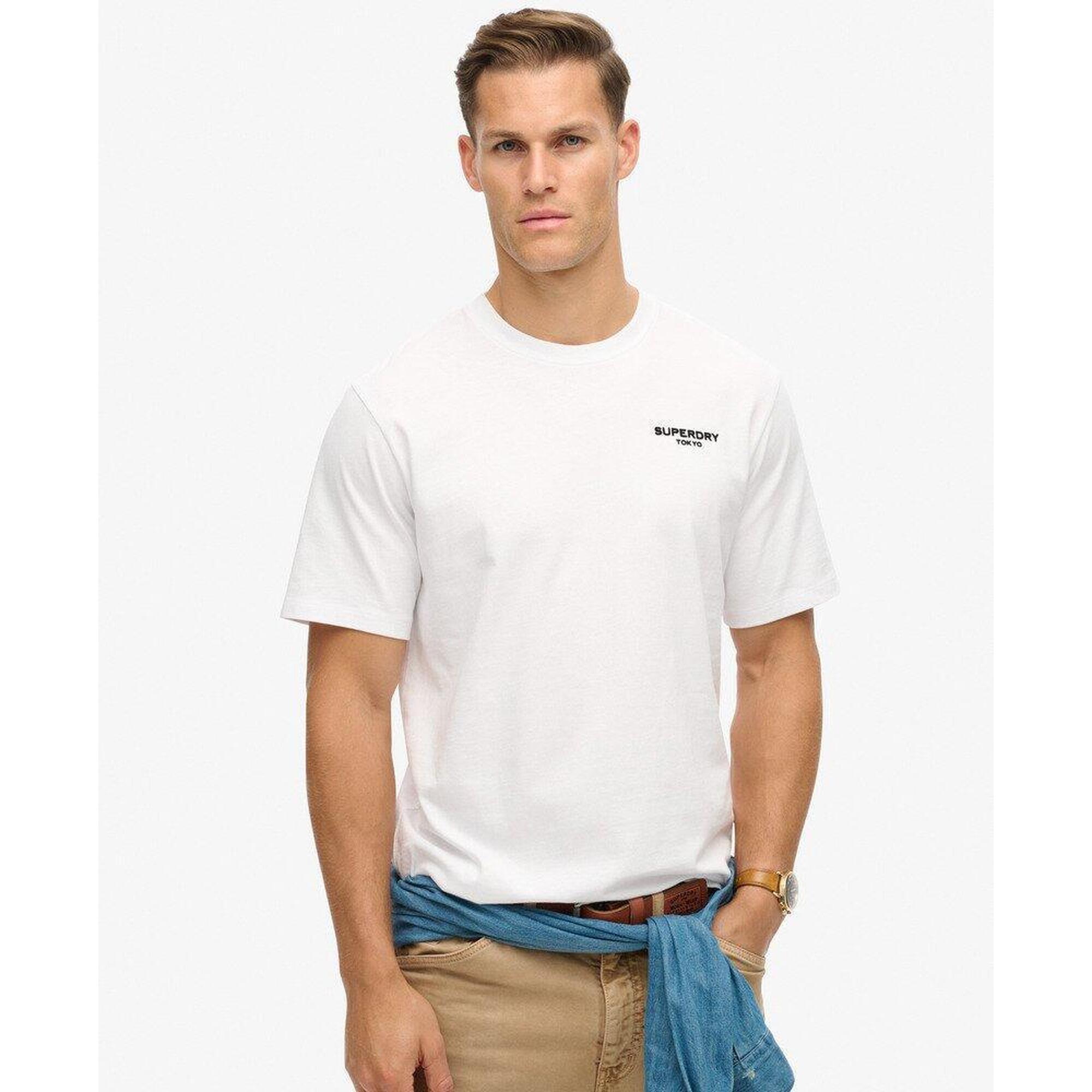 Superdry - Tee-shirt Ample De Sport De Luxe - T-shirt Manches Courtes - Blanc - Decathlon