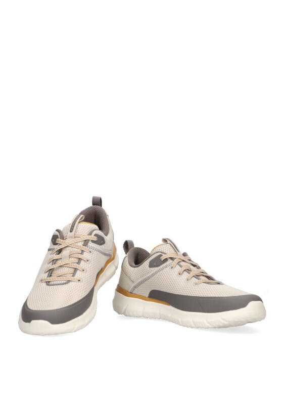 Deportivas Casual Hombre Suela Plana - Modelo 210573 Beige 5/6