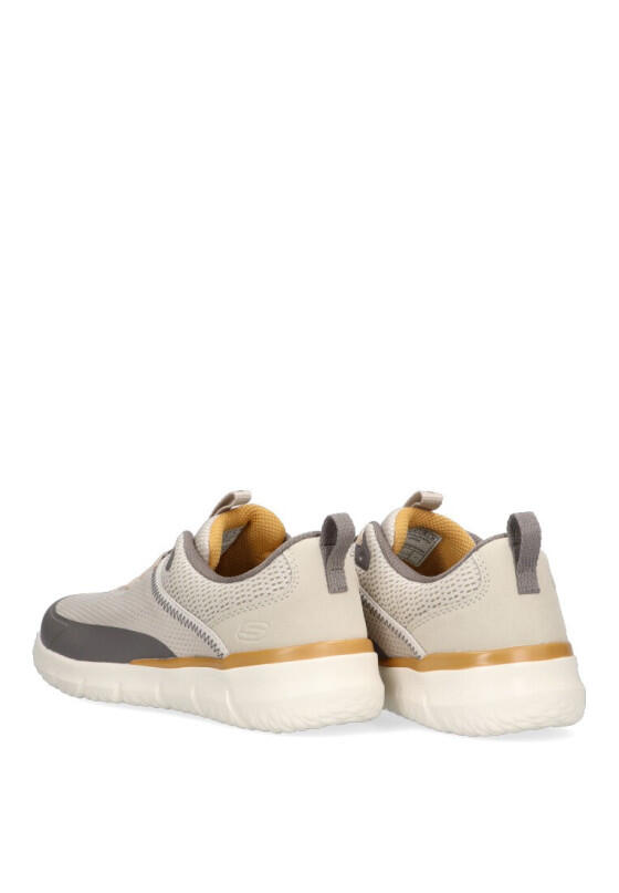 Deportivas Casual Hombre Suela Plana - Modelo 210573 Beige 4/6