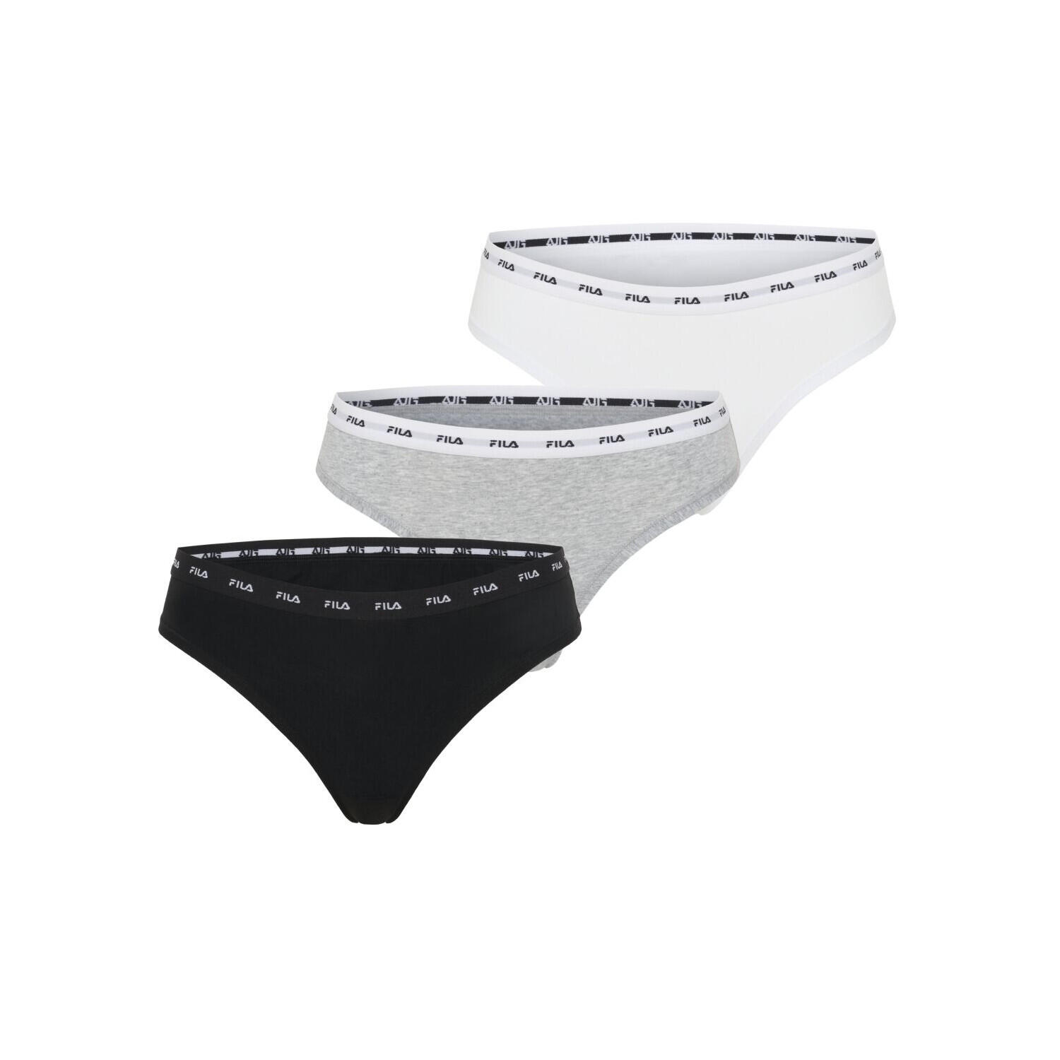 Fila - Lot De 3 Strings Femme Uni - Culotte - Multicolore - Xs   36 - Decathlon