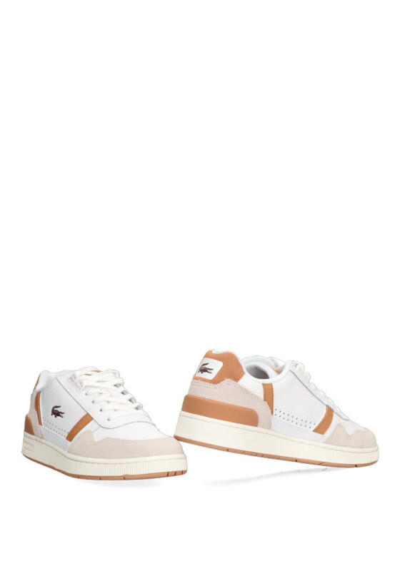 Deportivas Casual Hombre Suela Plana - Modelo T-clip Contrasted Blanco 5/6
