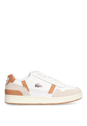 Deportivas Casual Hombre Suela Plana - Modelo T-clip Contrasted Blanco