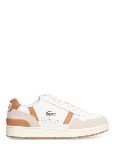 Deportivas Casual Hombre Suela Plana - Modelo T-clip Contrasted Blanco