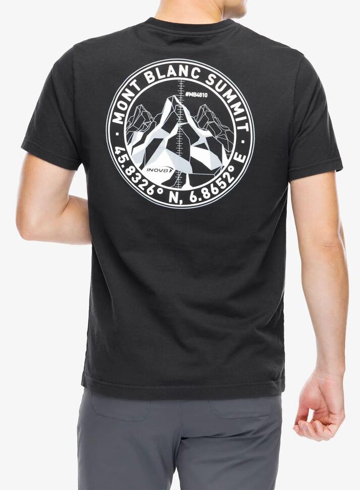 Koszulka bawełniana męska Inov-8 Graphic T-Shirt Mont Blanc