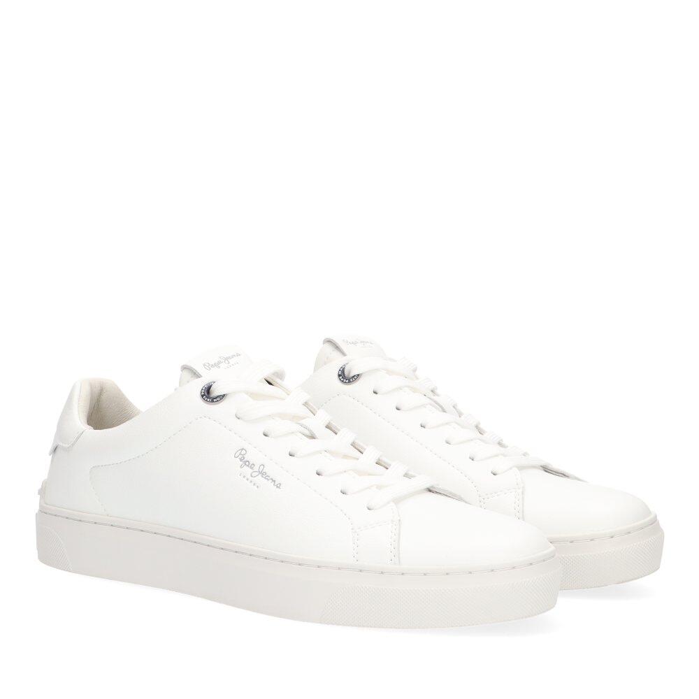Deportivas Basico Hombre Suela Plana - Modelo Pms00020 Blanco 2/6