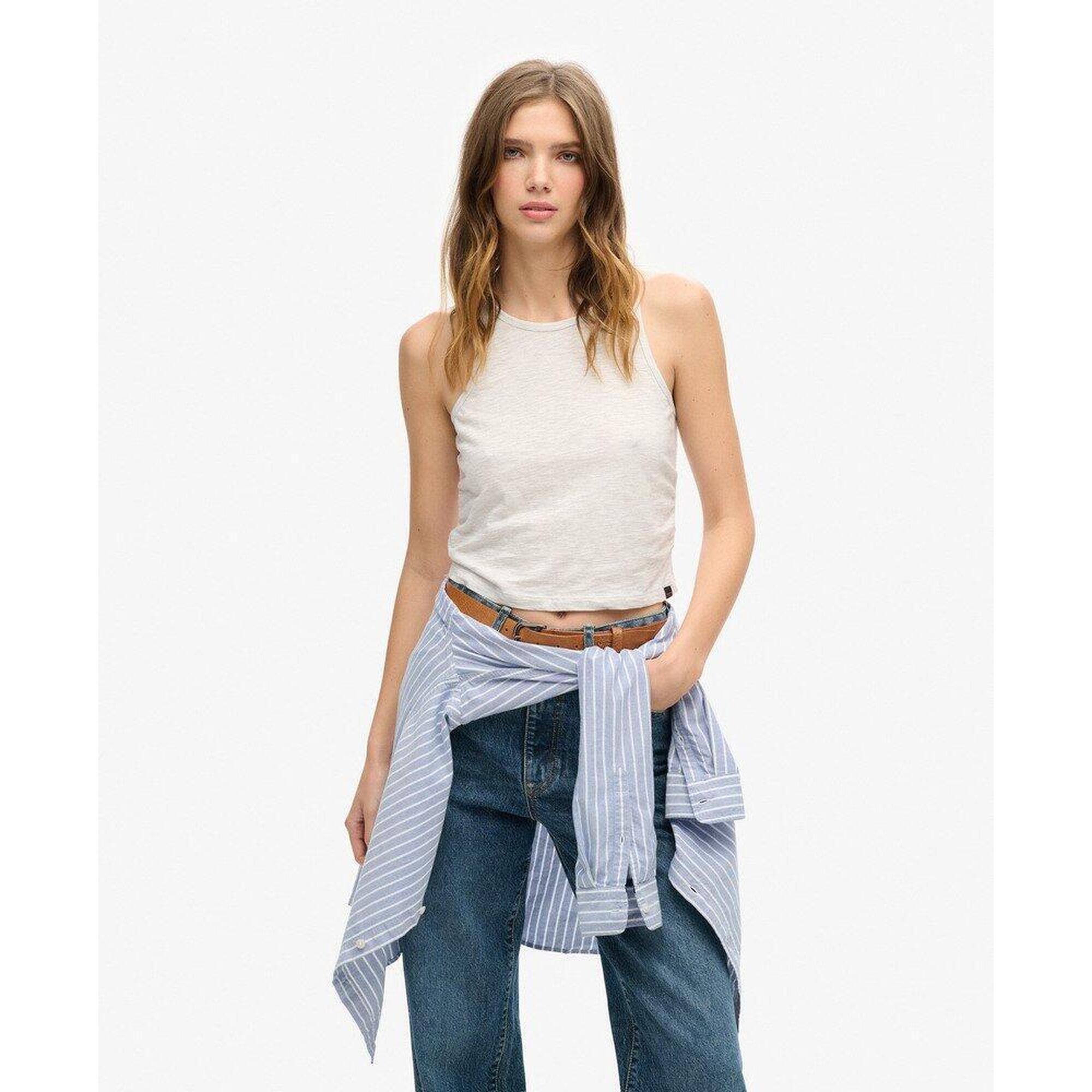 Superdry - Débardeur Froncé - Sous Pull - Gris - Decathlon