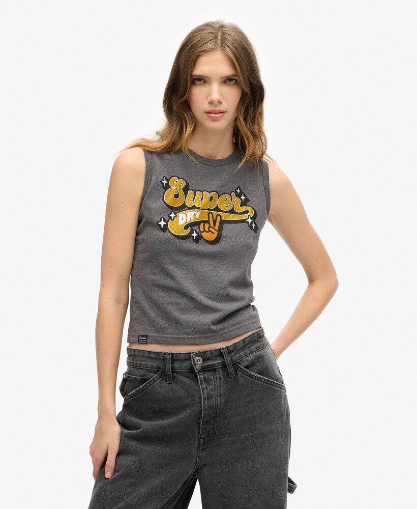 SUPERDRY Slim Ornament Retro Weste