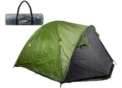 Tenda a cupola a doppia parete per 4 persone - Verde bosco