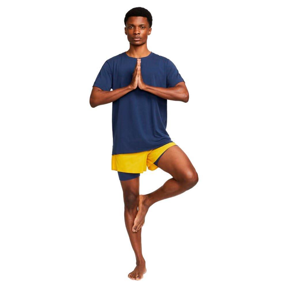 Short yoga Nike Dri-FIT NY homme, 96% nylon 4% élasthanne, Taille L 6/6