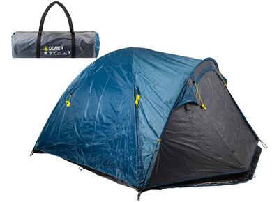 Tenda a cupola a doppia parete per 4 persone - Blu indaco