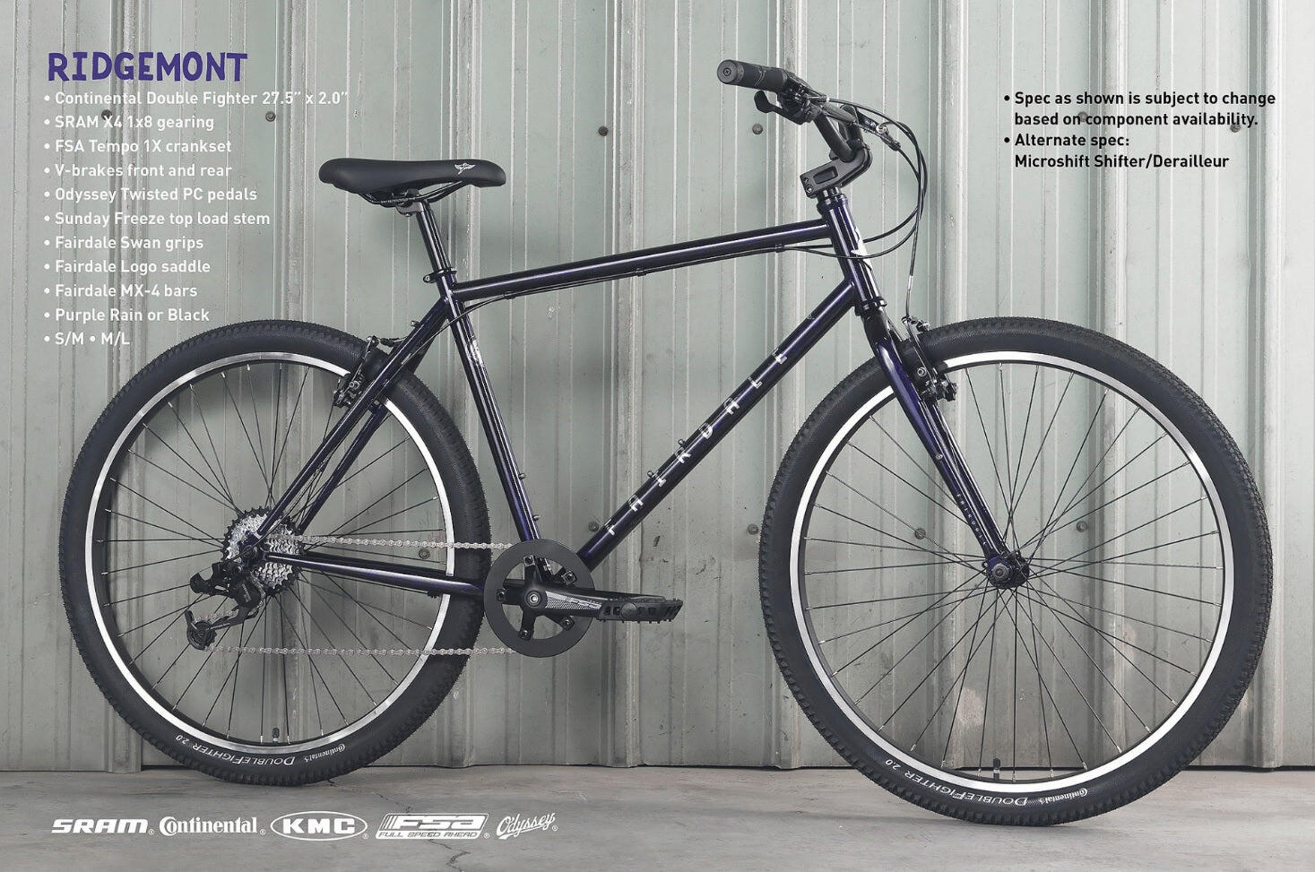 FAIRDALE Fairdale Ridgemont 27.5" Bike 2022 - Purple Rain