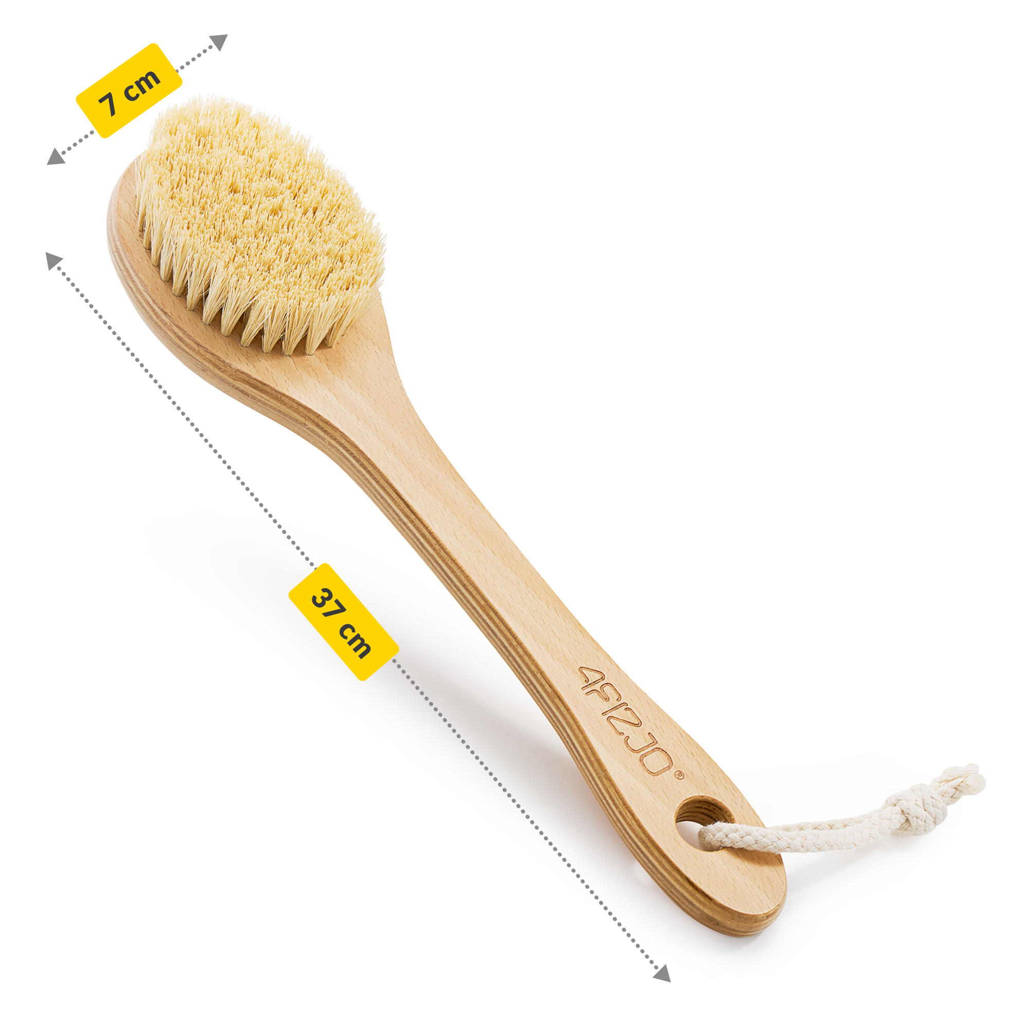 Körperbürste DB5 Rückenbürste Langer Griff Massage Trockenbürsten 4FIZJO 4/6