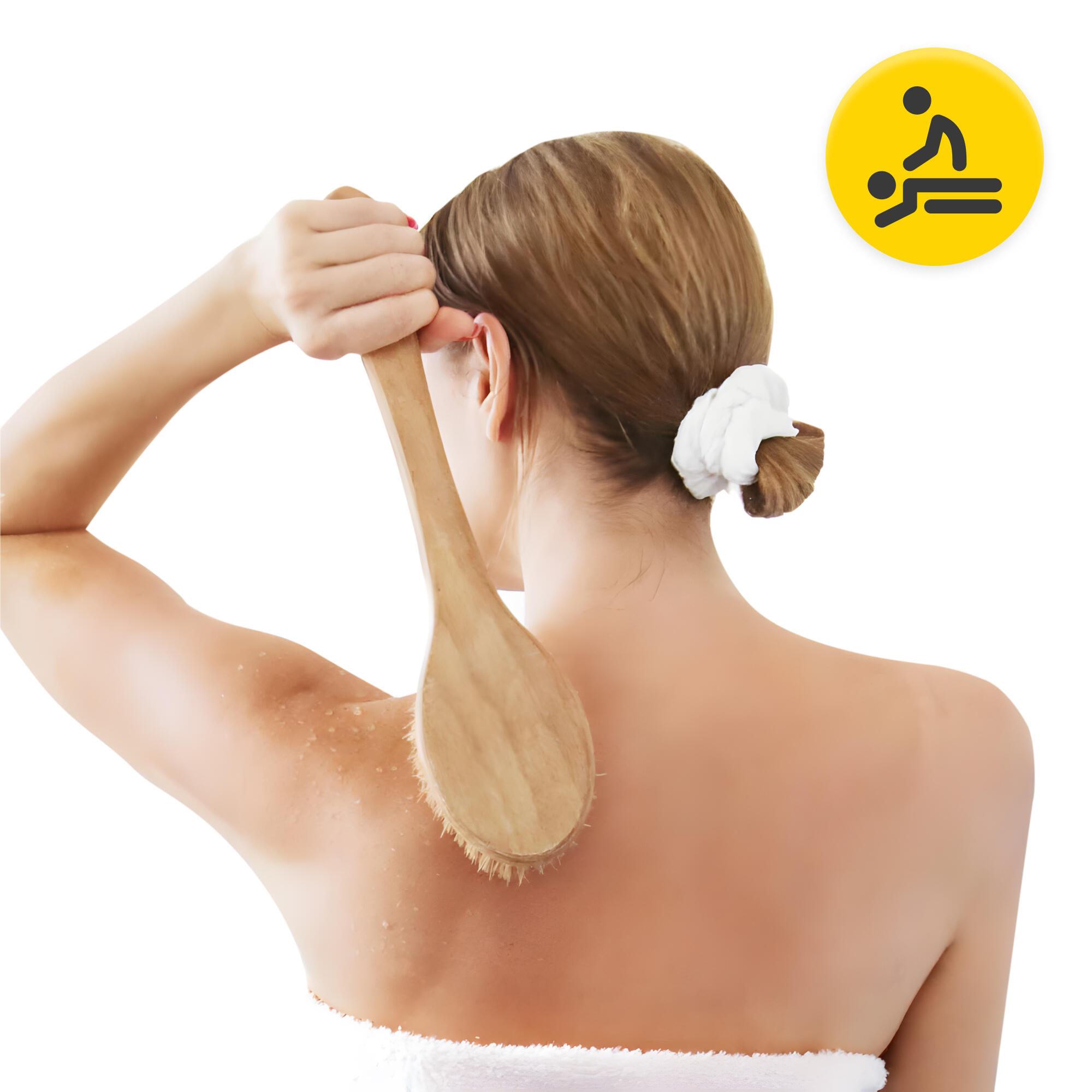 Körperbürste DB5 Rückenbürste Langer Griff Massage Trockenbürsten 4FIZJO 2/6