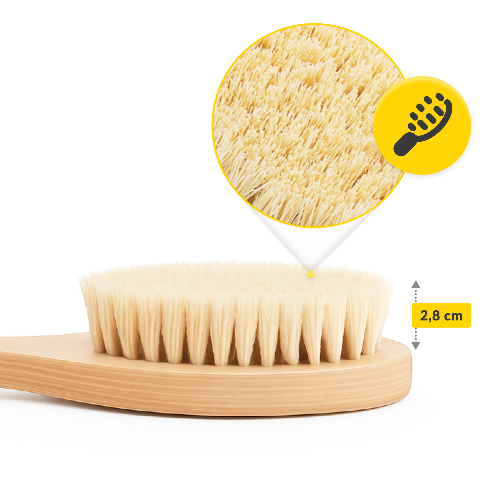 Körperbürste DB5 Rückenbürste Langer Griff Massage Trockenbürsten 4FIZJO 5/6