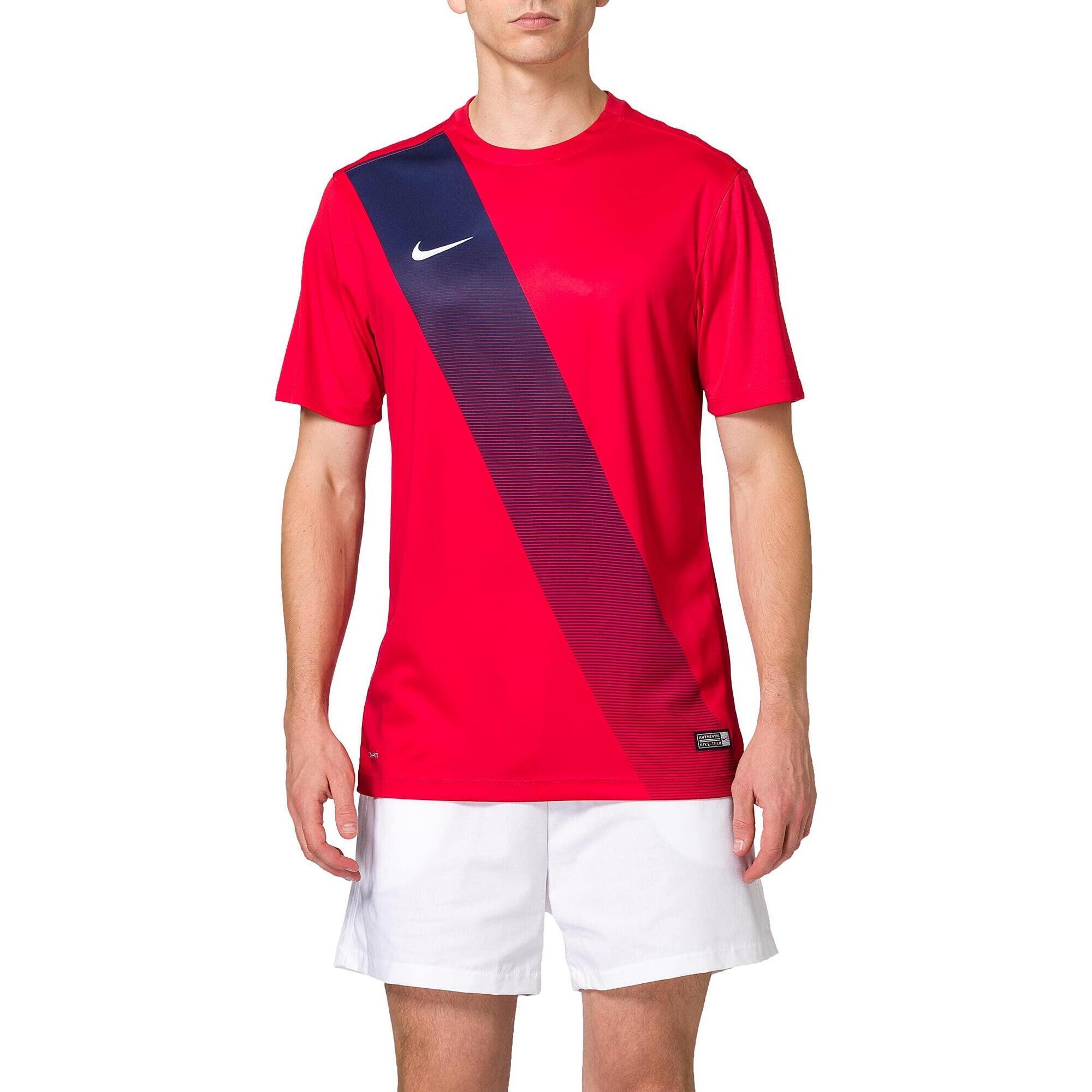 Nike - T-shirt Nike Football Pour Homme, Rouge/bleu Nuit/blanc, Taille M - Short De Sudation - Blanc|bleu|rouge - 40 M - Decathlon