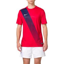 T-shirt Nike Football pour homme, rouge/bleu nuit/blanc, taille M