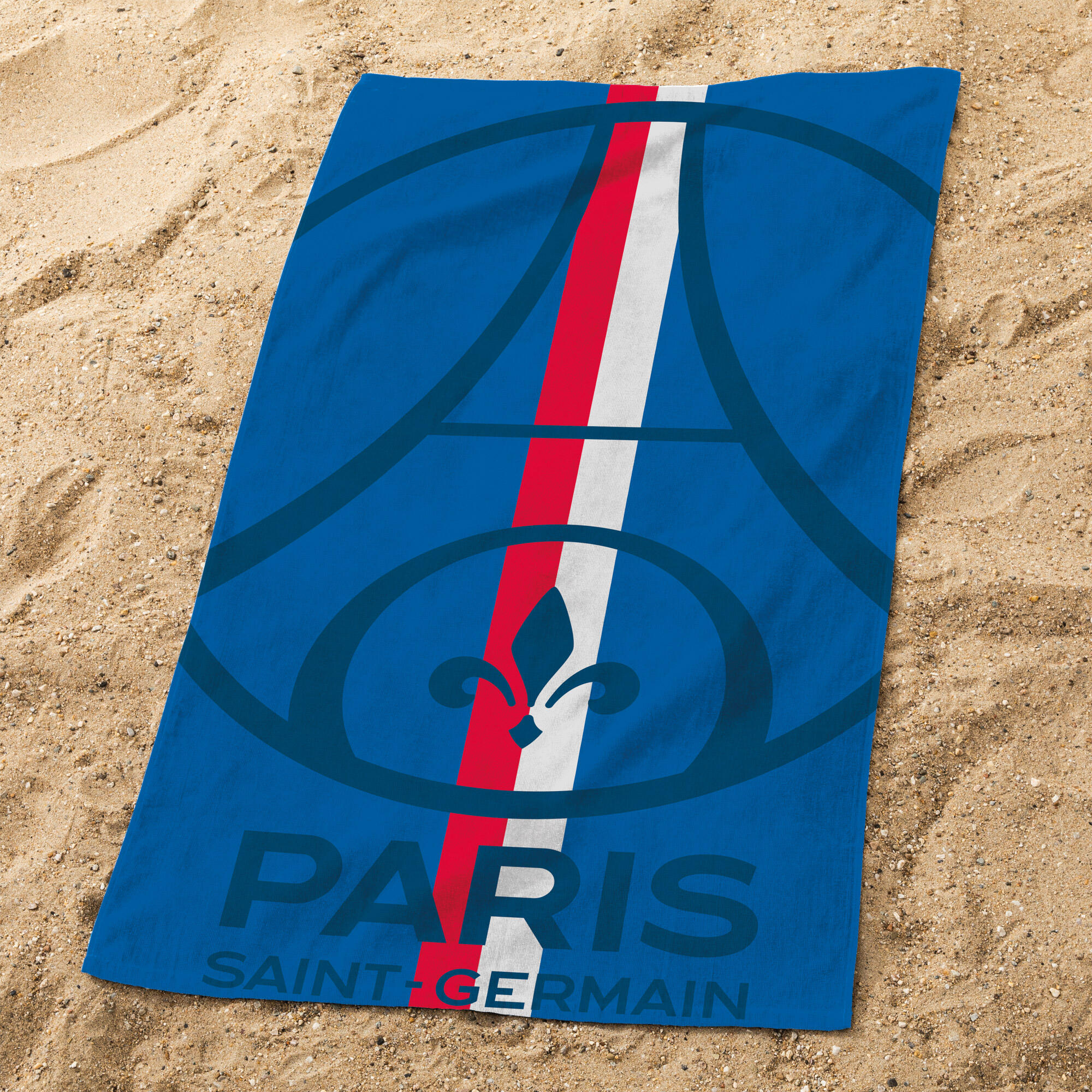 Serviette de bain 70x120 cm 100% coton football Paris - Sport 2/3