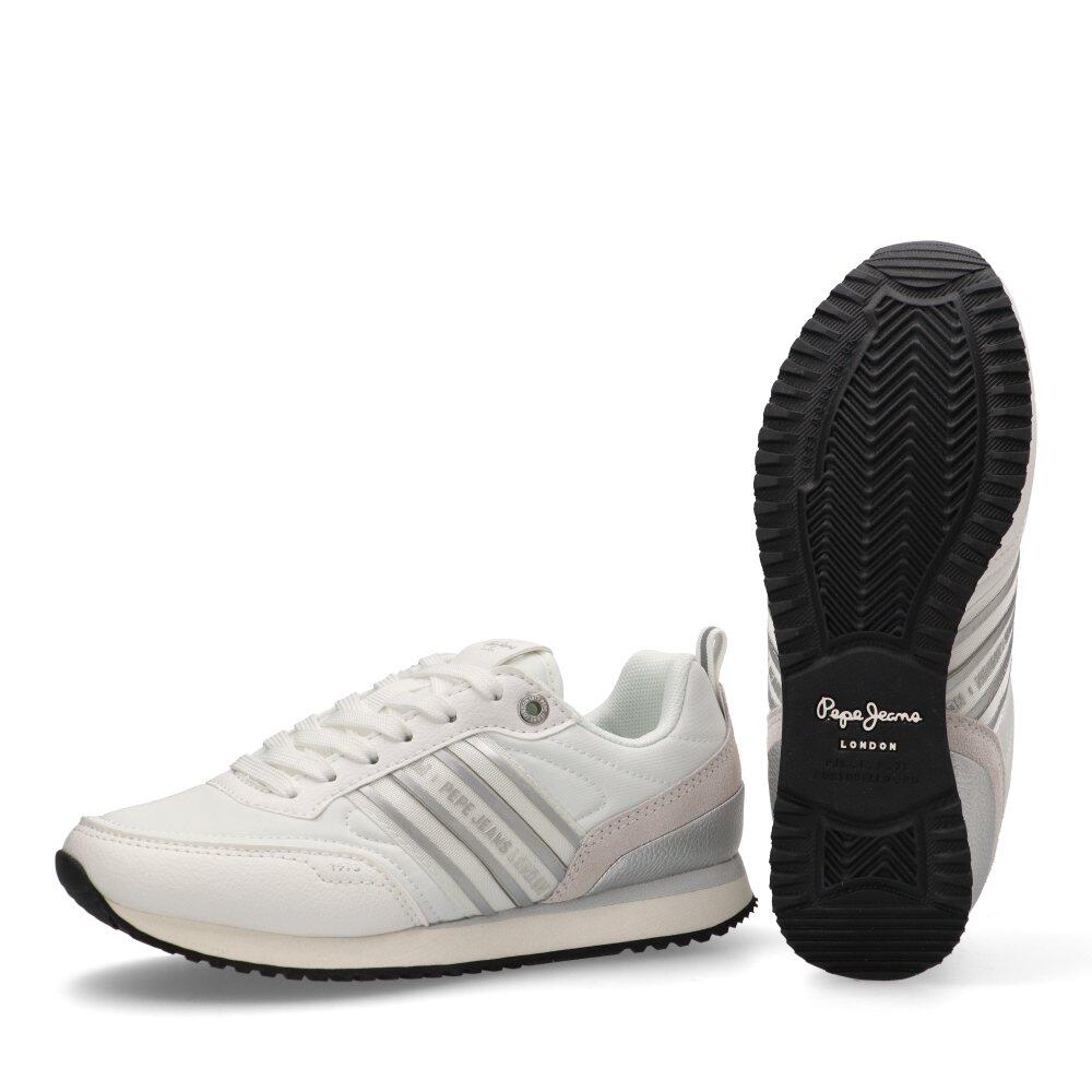 Deportivas Casual Mujer Suela Plana - Modelo Pls40035 Blanco 5/6