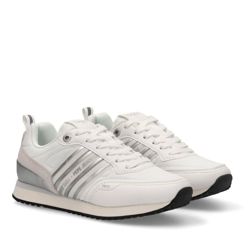 Deportivas Casual Mujer Suela Plana - Modelo Pls40035 Blanco 2/6