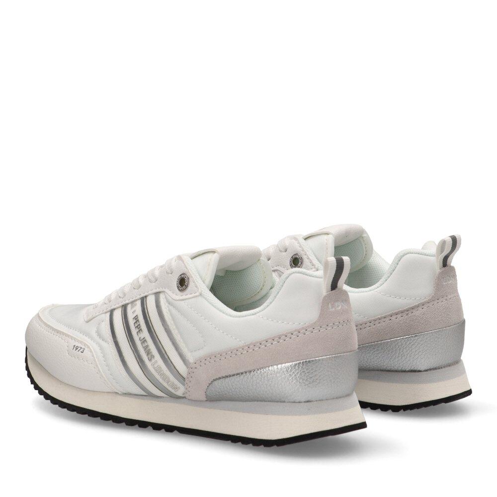 Deportivas Casual Mujer Suela Plana - Modelo Pls40035 Blanco 4/6