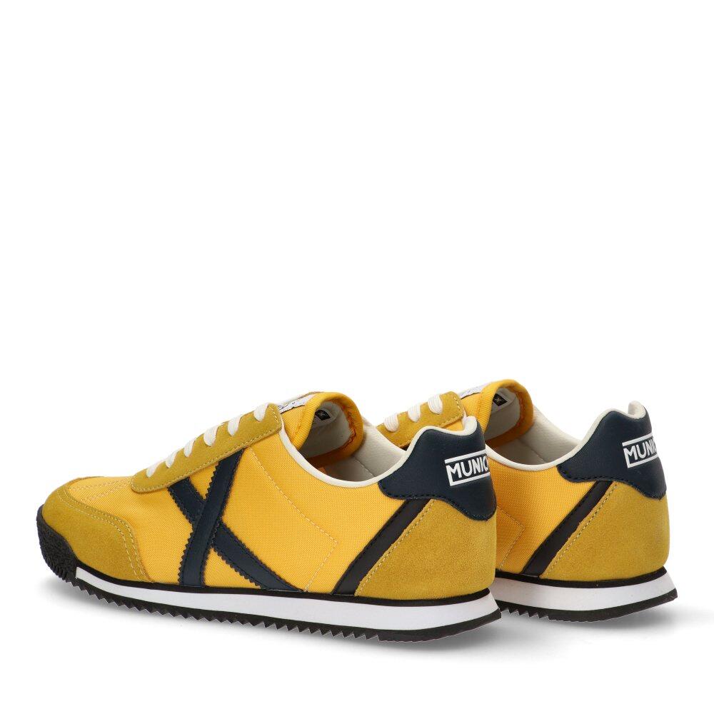 Deportivas Casual Hombre Suela Plana - Modelo Riber Amarillo 4/6