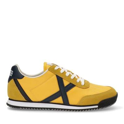 Deportivas Casual Hombre Suela Plana - Modelo Riber Amarillo