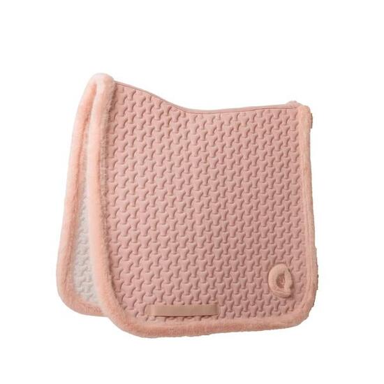 Schabrake Fake Fur Plaited Quilt Dressur alt rosa