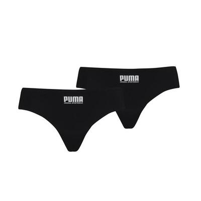 Puma dames sporty mesh brazilian 2-pack zwart