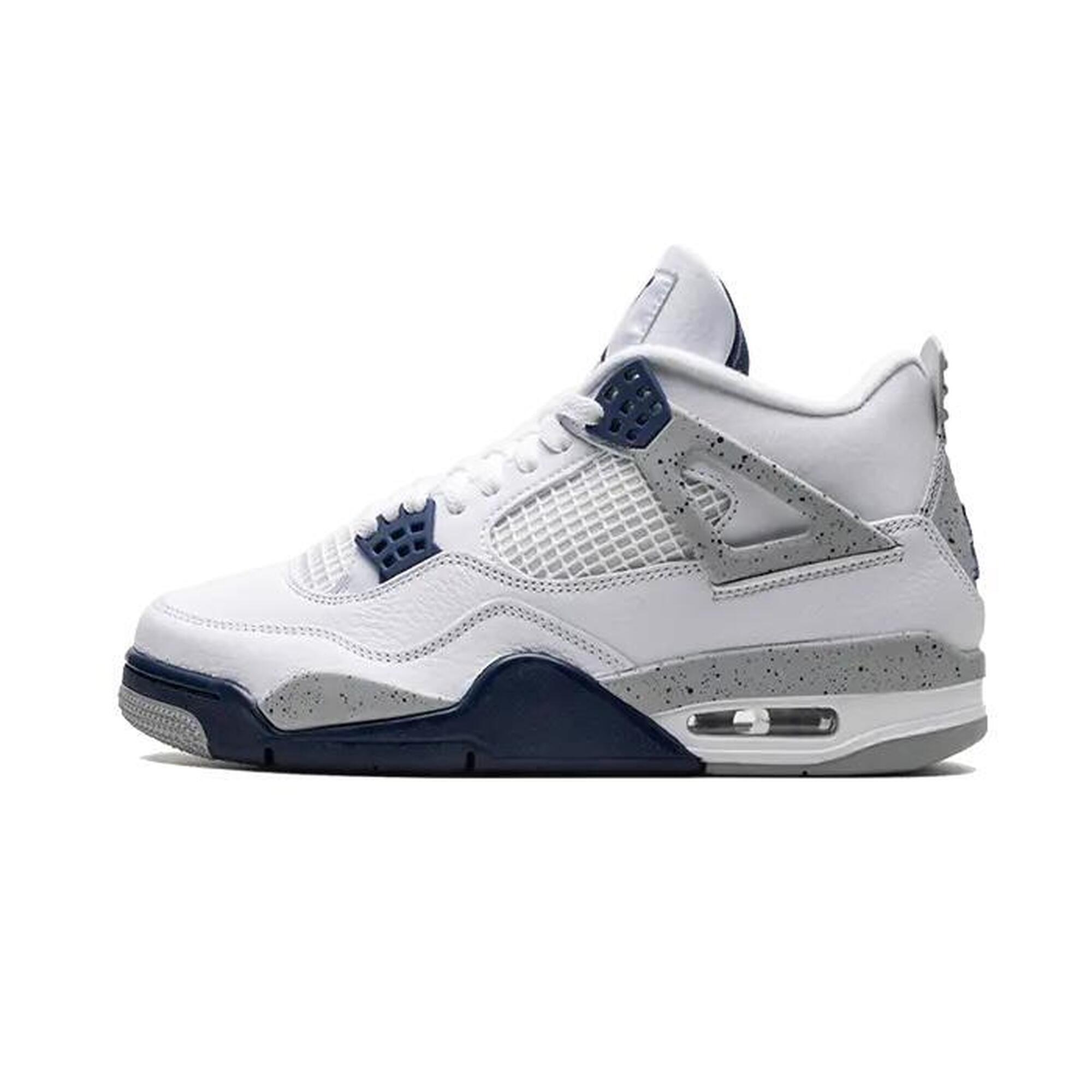 Jordan - Air Jordan 4 Midnight Navy - Baskets - Blanc - 40 - Decathlon