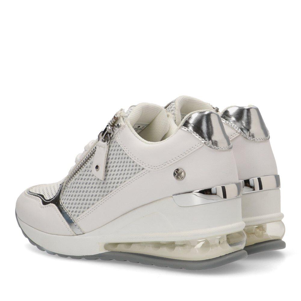 Deportivas Casual Mujer Cuña Media - Modelo 142573 Blanco 4/6