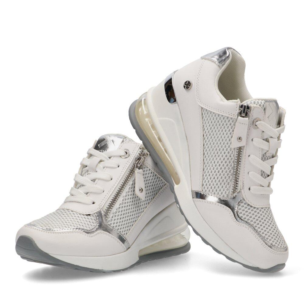 Deportivas Casual Mujer Cuña Media - Modelo 142573 Blanco 5/6