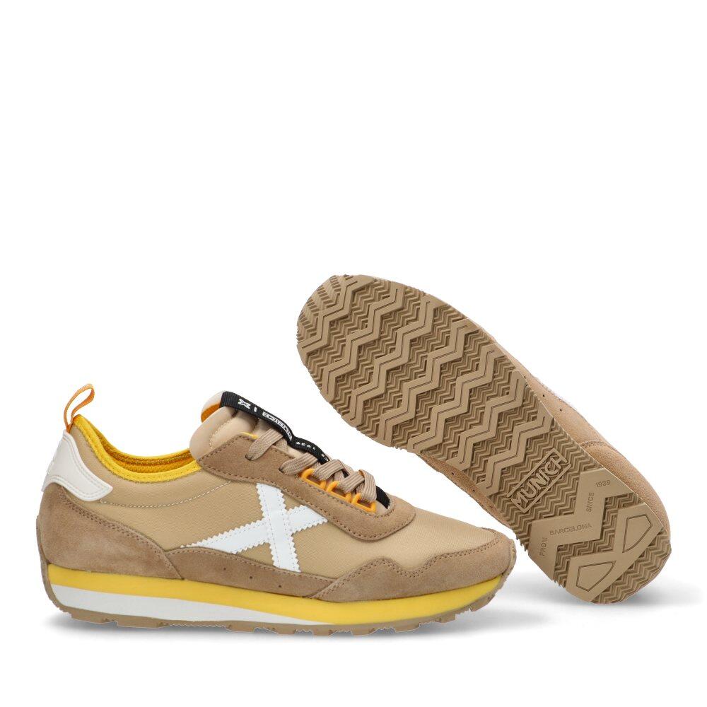 Deportivas Casual Hombre Suela Plana - Modelo Um Beige 5/6