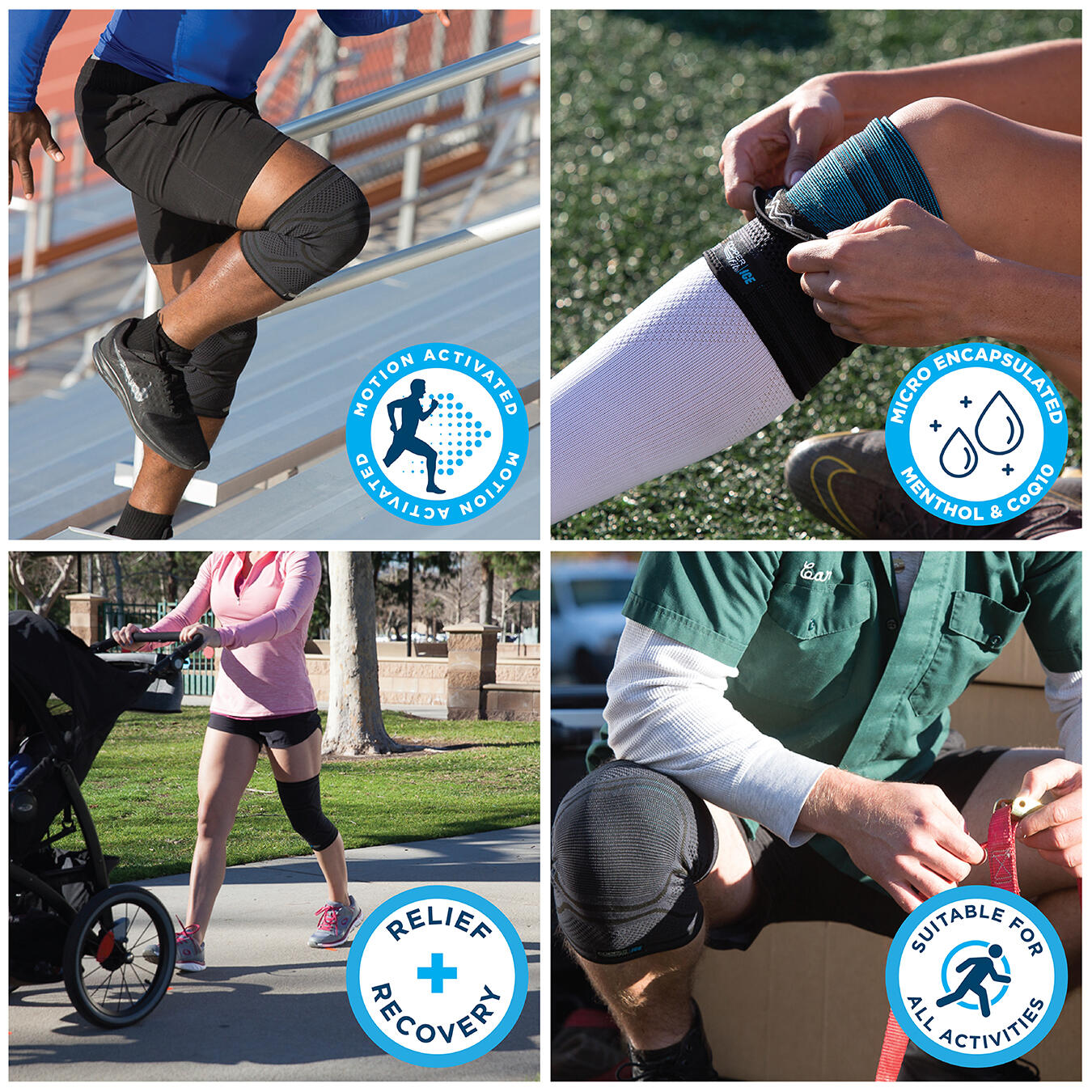 Copper Fit ICE Knee Sleeve (L/XL) 6/7
