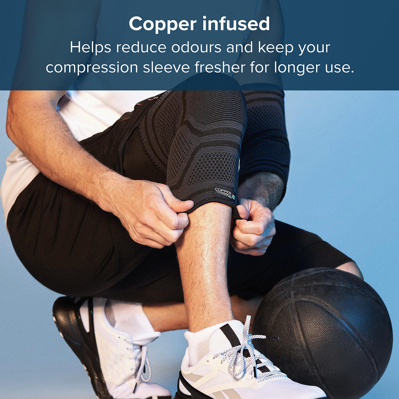 Copper Fit ICE Knee Sleeve (L/XL) 3/7