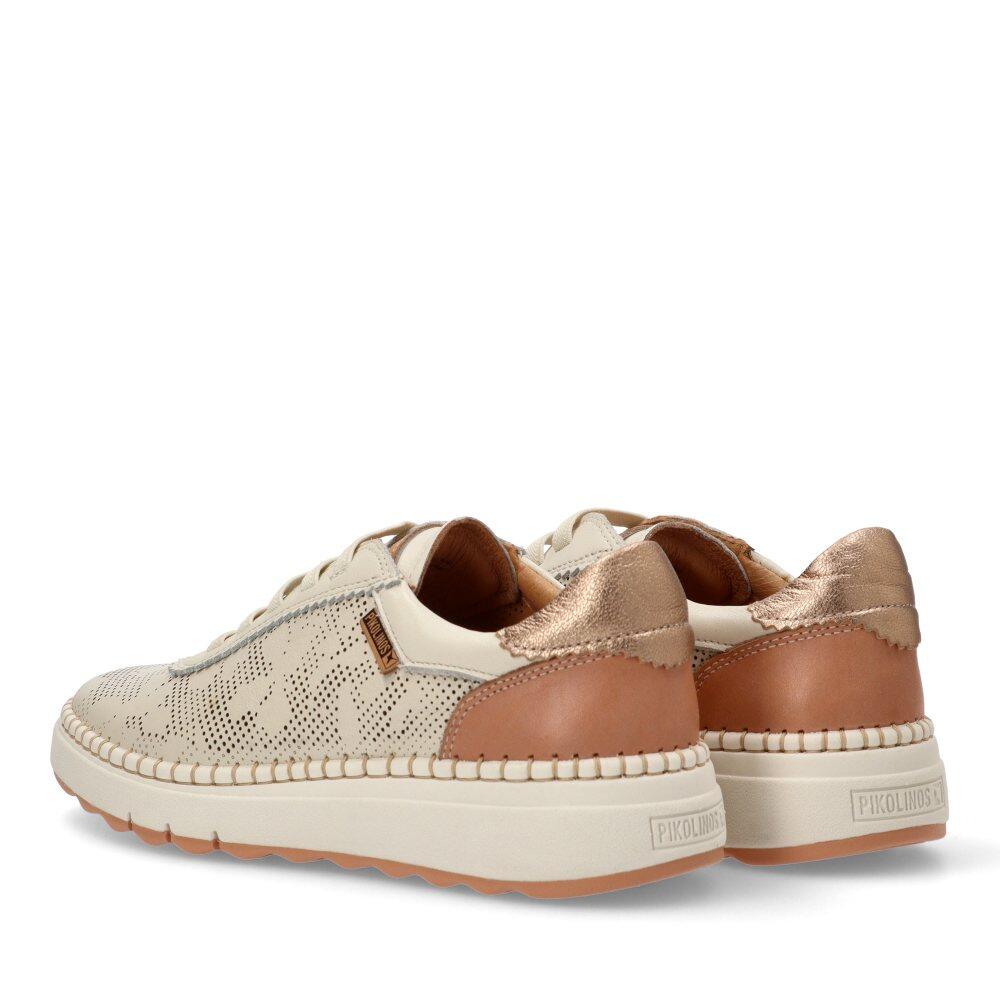 Deportivas Cómodas Mujer Suela Plana - Modelo W0c-6621c1 Blanco 4/6