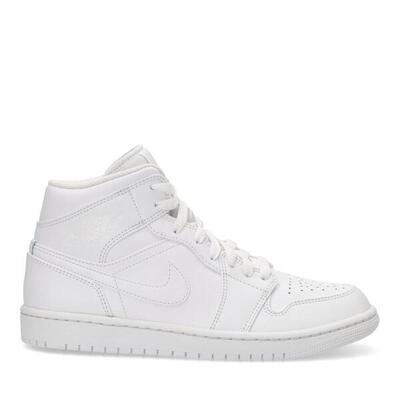 Jordan 1 Mid Triple White