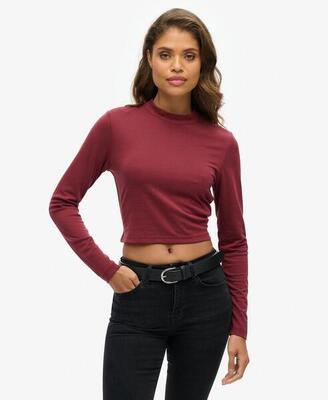 Langarmshirt mit offenem Rücken aus Jersey