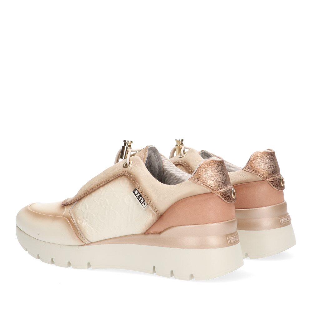 Deportivas Cómodas Mujer Suela Plana - Modelo W9c-6607c1 Beige 4/7
